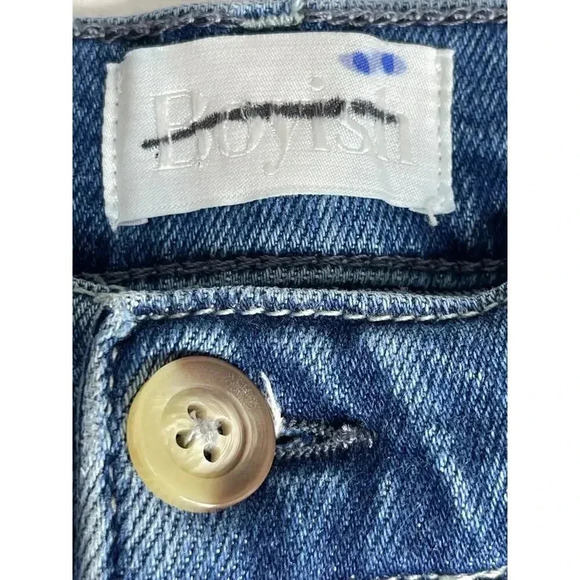 Boyish The Ricky High Rise Flare Jeans size 32 in Love Jones Wash - Picture 13 of 13